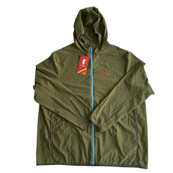 Cotopaxi Vuelta Performance Windbreaker Jacket Men’s XXL Color Pine Vented Light - Picture 2 of 16